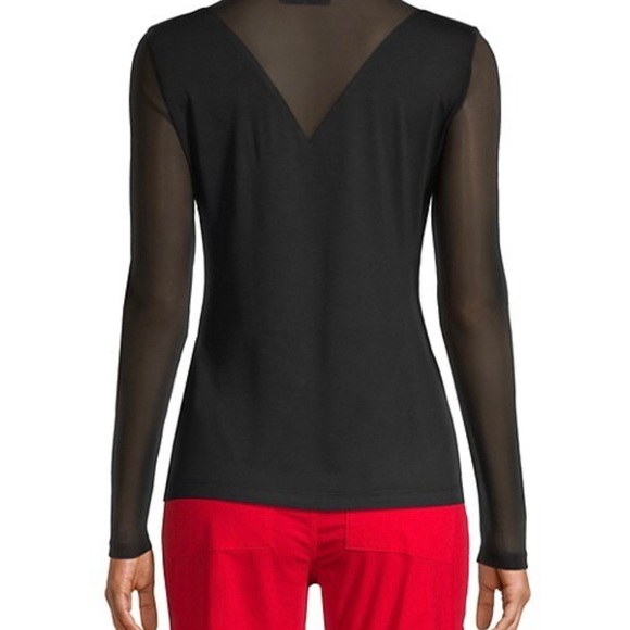 NWT KIM TOP Anatomie Long Mesh Sleeve fashionable top WHITE - Picture 4 of 5